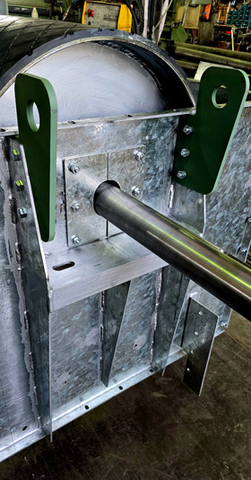 پایه یاتاقان و شفت بالابر